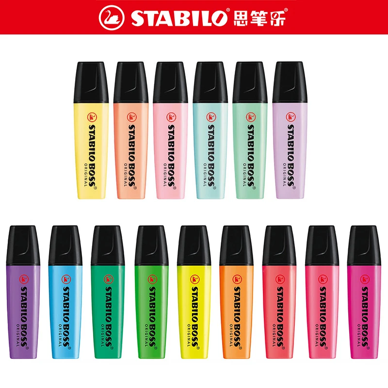 5/9/14 цветов маркеров STABILO – обзор и цена Stabilo Marker Boss